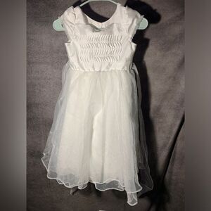 Jona Michelle White Formal Kids Dress